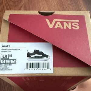 Vans Ward V Black and White Shoes